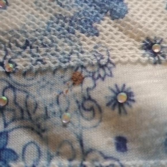 Time and Tru Short Sleeve Women's XL (16-18) Top with slit in sleeves - Picture 9 of 10